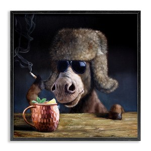 Stupell Industries Moscow Mule Funny Animal, 24" x 24" - 1 of 4