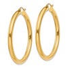 Black Bow Jewelry 4mm x 45mm 14k Yellow Gold Classic Round Hoop Earrings - 2 of 4