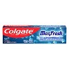 Colgate Max Fresh 24 Pack Peppermint Disposable Travel Toothbrushes + 6.3oz Toothpaste with Mini Breath Cool Mint Strips - 3 of 4