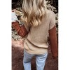 Women's Textured Knit Colorblock Patchwork Sweater - 1 the Woman - 2 of 4
