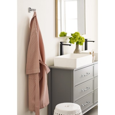 Davenport Chrome Double Prong Wall Mounted Robe Hook