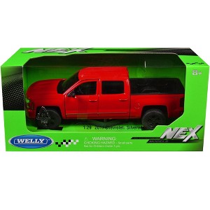 2017 Chevrolet Silverado Pickup Truck Red "NEX Models" Series 1/29 Diecast Model Car by Welly - 1 of 3