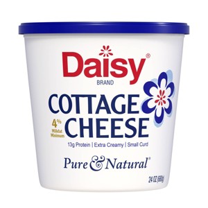 Daisy Brand 4% Milkfat Minimum Cottage Cheese - 24oz - 1 of 4