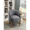 27.5"Style Comfort Accent Chair Gray Upholstery - 2 of 4