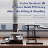 PAGED 32 Inch Desk Converter Standing Computer Desk Height Adjustable Office Desk with Wide Keyboard Tray for Living Room, Home Office - 2 of 4
