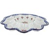 Blue Rose Polish Pottery 857 Millena Egg Plate - 2 of 2