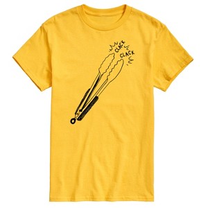 Men's - Instant Message - Clack Clack Tongs Short Sleeve Graphic T-Shirt - 1 of 4