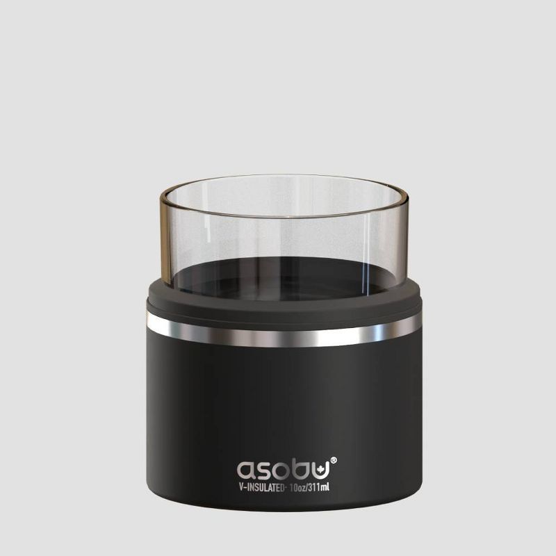 ASOBU On The Rocks 10.5oz Stainless Steel and Glass Insulated Whiskey Sleeve with Whiskey Glass, 3 of 7