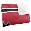 Northern Illinois University Primary Logo Stripes Silky 50x60 Blanket, 1 Sided - 3 of 4