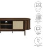 Modway Reid 61 Inch TV Stand in Walnut - Mid-Century Modern Entertainment Center for Flat Screen TVs up to 68” - 2 of 4