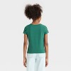 Girls' Short Sleeve Fitted T-Shirt - Cat & Jack™ - 2 of 3