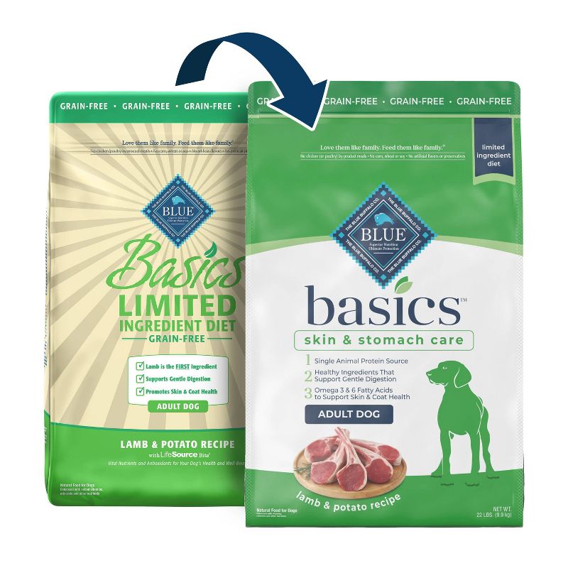 Blue Buffalo Basics Limited Ingredient Diet Grain Free Lamb & Potato Recipe Adult Dry Dog Food, 3 of 12