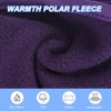 Unique Bargains Polar Fleece Stretchy Winter Running Sweatband with Button Ear Warmer Headband - 3 of 4
