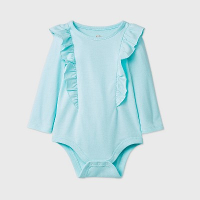 ruffle long sleeve bodysuit