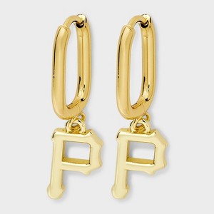 Bijoux Sport by Luv Aj MLB Gold Logo Huggie Earrings - 1 of 3