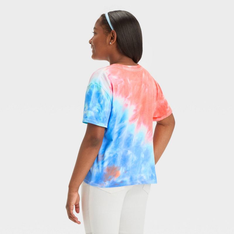 Girls&#39; Squishmallows Squad Americana Tie-Dye Short Sleeve Graphic T-Shirt, 3 of 4