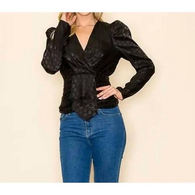 Women's Polka Dot Print Top - INA Fashion