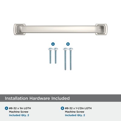 Polished Nickel 5-1/16" Modern Industrial Cabinet Pull