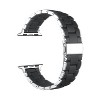 Posh Tech Orla Silicone Steel Band for Apple Watch - Black - 2 of 4