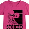 Girls' - Peanuts - Stoked Fitted Short Sleeve Graphic T-Shirt - 2 of 4