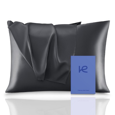 Kickoff 100% Organic Mulberry Soft Silk Pillowcase, Hidden Zipper, Highest 6A+ Grade 22 Momme Cooling For Hair & Skin, Hypoallergenic, Pillow Cover