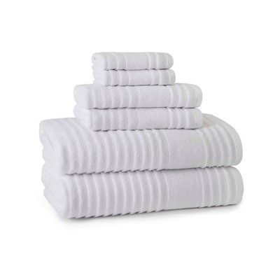 Set of 6 Astor Towel White - Cassadecor