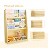 YONWAY 3 Tier Kids Book Shelf,Kids Book Rack, Helps Keep Bedrooms, Playrooms, and Classrooms Organized, Natural - 4 of 4