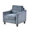 CAVINAS Sofa Couch Modern Velvet Upholstered Sofa Couch with Solid Wood Legs - 3 of 4