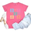Simply Sage Market Checkered Bunny Coquette Distressed Garment Dyed Tee - 3 of 4