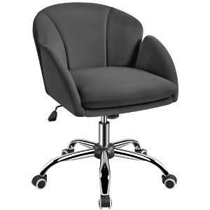 Yaheetech Modern Swivel Rolling Desk Chair with Armrests for Home Office - 1 of 4