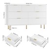 Fluted Dresser -  with 7 Wooden Chest of Drawers, Modern Storage Dressers for Bedroom, Living Room, Closet, Hallway, and Entryway - 3 of 4