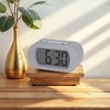 REGALWOVEN Digital Battery Powered Big Numbers Display Oval Alarm Clock 5.4 x 2.6 x 2 Inches - 2 of 4