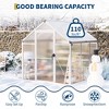 Outdoor Greenhouse, Walk-in Greenhouse - Heavy Duty Aluminum Frame with Polycarbonate Panels, Large Garden Greenhouse for All Seasons - 4 of 4