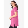 Roaman's Women's Plus Size Short-Sleeve V Neck Ultimate Tunic - 4 of 4
