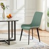 Sapphtopaz Modern Dining Chairs with Mid-Backrest PU Upholstered Dining Room Chair with Metal Leg Kitchen Chair for Dining Room,Kitchen - 4 of 4