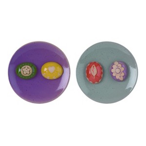 Transpac Small Butterfly Bath Flower/Butterfly Set of 2 of 2o Spring Home Decorations - 1 of 1
