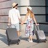 Karl Home Single 24 inch ABS Trolley Case with 2 Corner Protectors Grey - 2 of 4
