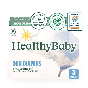 HealthyBaby Organic Cotton Enhanced Chlorine Free Disposable Diaper - 1 of 4
