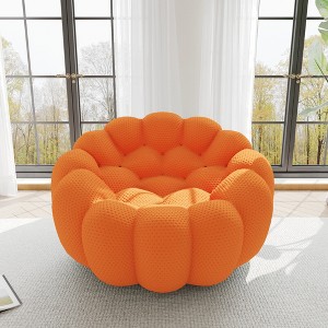 WJShome Bubble Couch,48.43inch Loveseat Sofa,Lazy Floor Sofa,Curved Couch For Living Room, Office, Apartment, No-Assembly - 1 of 4