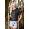 Christmas Santa's Reindeer List Graphic T Shirt Men or Women Brisco Brands - 4 of 4