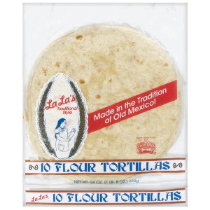 La La's Burrito Size Traditional Style Flour Tortillas - 24oz/10ct - 1 of 4