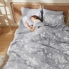 Cozy Comfort Beige Queen Comforter Set - 7 Pieces Floral Bedding Sets Queen Bed in a Bag with Botanical Flowers Comforter, Sheets, Pillowcases & Shams - 4 of 4