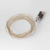 10.5' 30ct. Battery Operated LED Dewdrop Fairy String Lights Bright White with Wire - Room Essentials™ - 4 of 4