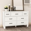7 Drawer Dresser for Bedroom, Modern Chests of Drawers, Wooden Double Dresser with Drawers, 33 Lbs Load Capacity - 3 of 4