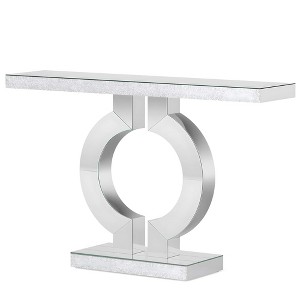NicBex 31.69" H Modern Mirrored Console Table with O-Shaped Base Sofa Table for Entryway Living Room - 1 of 4