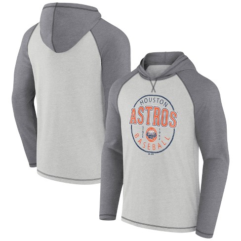 MLB Houston Astros Men's Lightweight Bi-Blend Hooded Sweatshirt - S