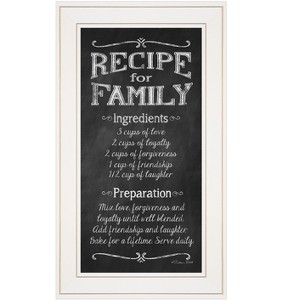 Recipe for Family by Susan Ball, Ready to Hang Framed Print, White Frame - 1 of 1
