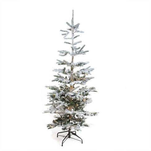 Northlight 6 5 Prelit Artificial Christmas Tree Noble Fir Flocked Warm Clear Led Lights Target