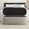 CAVINAS Teddy Fabric Storage Ottoman Bench,Upholstered Ottoman with Versatile Design for Living Room,Bedroom - 4 of 4