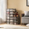 Nuria CRYSTAL CLEAR SHOE BOXES(12 pcs) | ARTFUL LIVING DESIGN-BLACK - 2 of 4